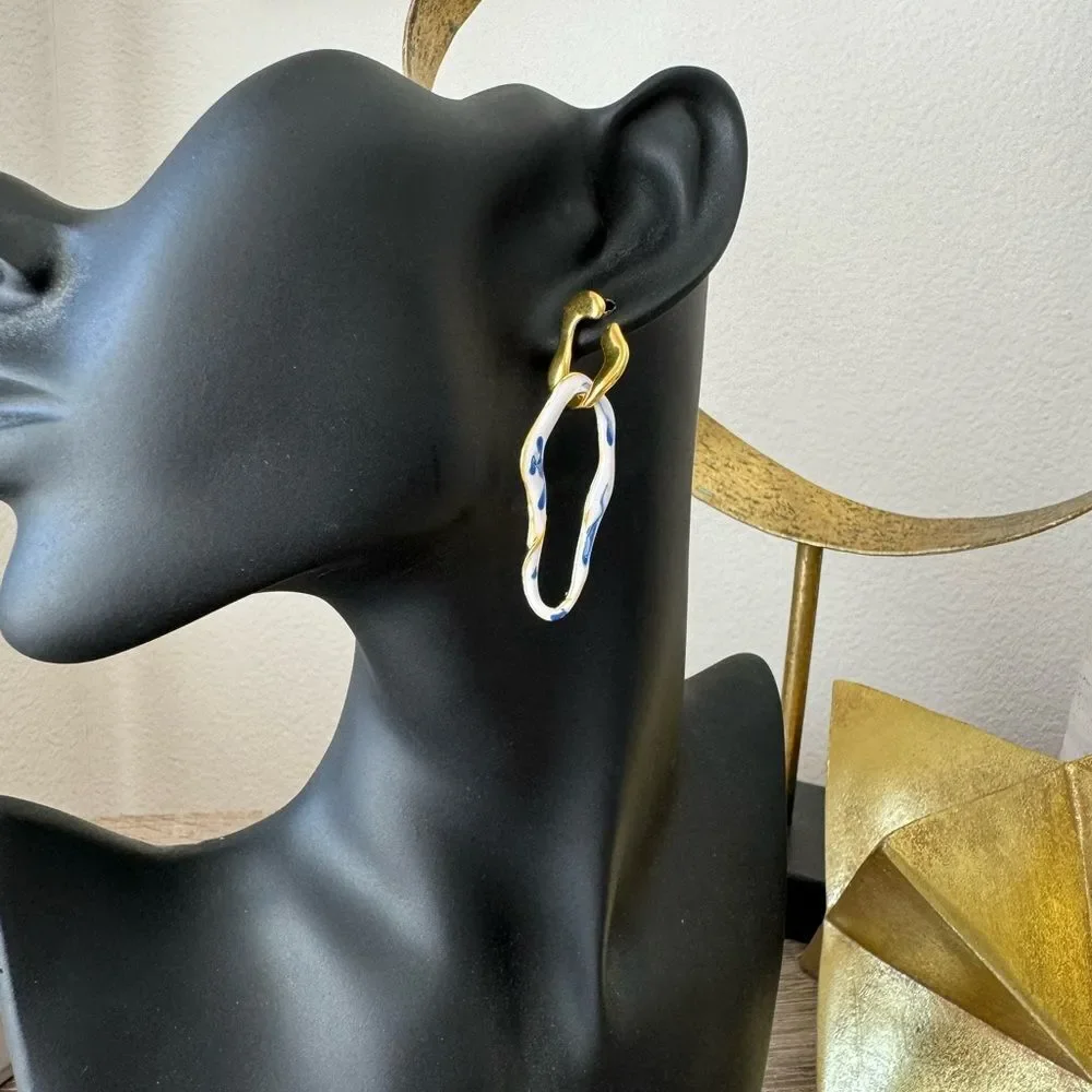 Vintage style drop earrings A1068 - Picture 6 of 6